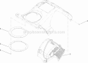 Upper Shroud Assembly Diagram and Parts List for 33005 260000001-260999999 - 2006 Lawn Boy Snow Blower